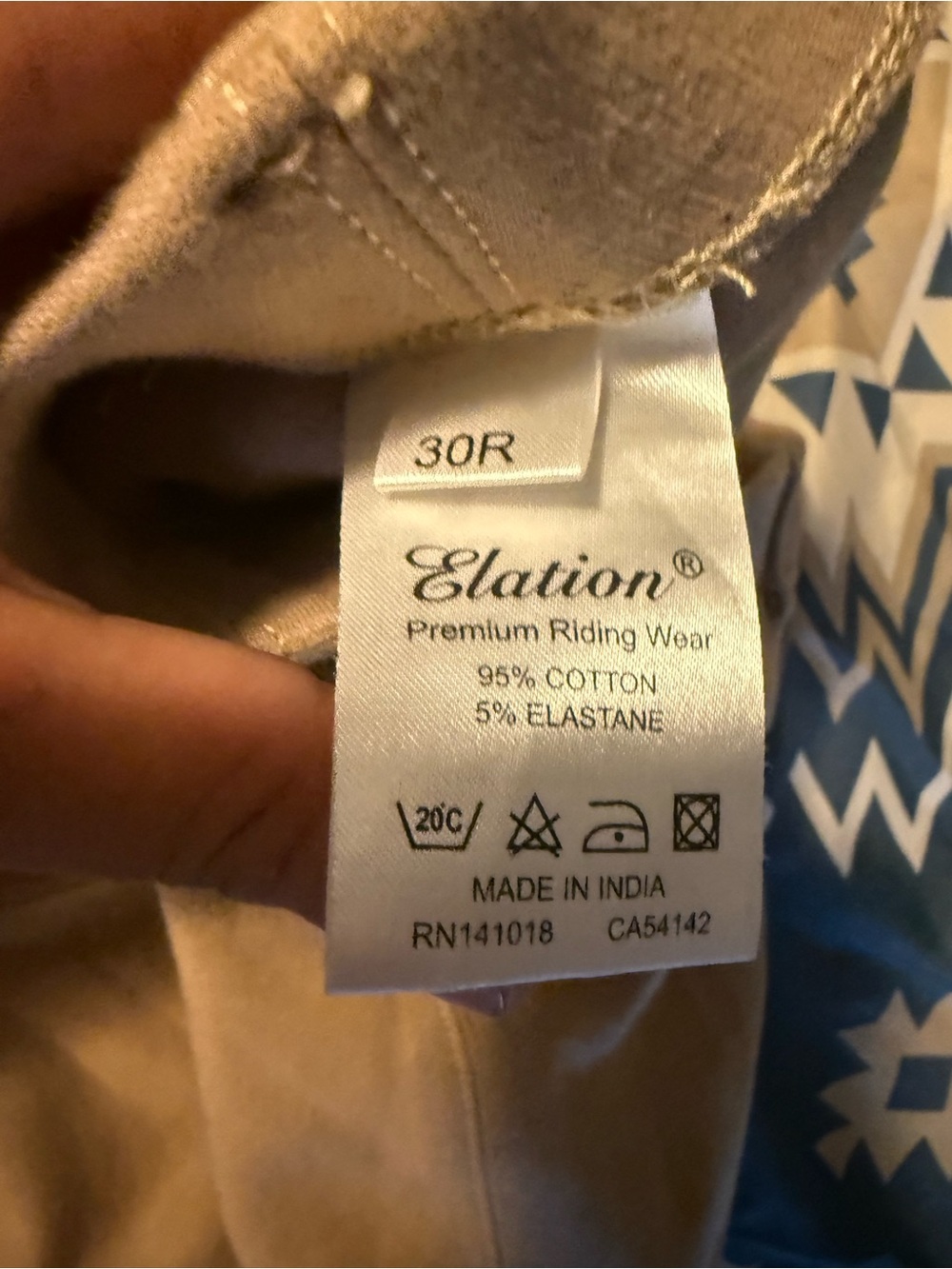 Elation Premium Women's Riding Pants in Tan